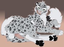 anatomically_correct anatomically_correct_genitalia anatomically_correct_penis animal_genitalia animal_penis anus ass balls bedroom_eyes bodily_fluids digital_drawing_(artwork) digital_media_(artwork) erection fangs felid feline_genitalia feline_penis feral feralfather fluffy fluffy_tail fur genital_fluids genitals grey_body grey_fur hi_res kier_ish licking licking_lips licking_own_lips looking_at_viewer looking_back looking_back_at_viewer male mammal markings narrowed_eyes open_mouth pantherine pawpads paws penile_spines penis pose precum presenting presenting_hindquarters quadruped rear_view seductive sheath simple_background smile smiling_at_viewer snow_leopard solo spots spotted_body spotted_fur tail tail_aside teeth tongue tongue_out whiskers