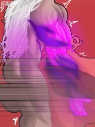 1boy artherarts big_ass big_bulge big_penis blue_eyes brown_nipples bulge bulge_through_clothing bulge_under_clothes dirty english_dialogue english_text female gauntlet gym_pants imminent_sex kemonomimi l1boy league_of_legends male mud muddy multicolored_hair muscles muscular muscular_male nature nature_background outdoors pants pants_only partially_clothed partially_clothed_male partially_nude partially_nude_male partially_visible_penis pig pink_body pink_hair_tips pink_skin precum precum_stain precum_through_clothing pubic_hair sett showing_abs showing_chest showing_off showing_pecs showing_torso speech_bubble spirit_blossom_series spirit_blossom_sett stain straps sweatpants veiny veiny_muscles watermark white_hair