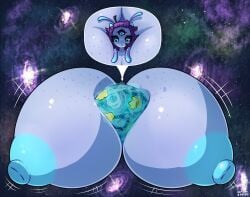 1girls alien alien_girl alien_humanoid between_breasts breast_expansion breasts_bigger_than_body breasts_bigger_than_head breasts_bigger_than_torso colossal_breasts furry galactic_breasts growth hyper hyper_breasts m1lky8008 planet_between_breasts short_hair solo_female tagme