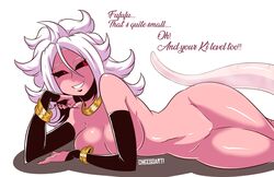 android 21 from dragon ball by cheesoart
