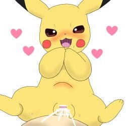 1:1 1boy 1girls balls biped blush brown_eyes censor_bar censored censored_penis censored_pussy clitoris cum cum_in_pussy cum_inside digital_media_(artwork) duo feet female female_penetrated feral furry generation_1_pokemon genital_fluids genitals heart hi_res human human_on_feral interspecies light-skinned_male looking_at_viewer looking_pleasured lying male male/female male_penetrating_female mammal nintendo nude_male on_back open_mouth penetration penis pikachu pokemon pokemon_(species) pussy red_cheeks rodent saliva saliva_string sex simple_background smile spread_legs stomach_bulge sweat tagme testicles vaginal_penetration video_games white_background yellow_fur