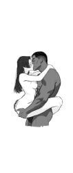 asian_female black_hair blade_(marvel_comics) blade_(marvel_rivals) carrying cornrows dark-skinned_male interracial interracial_sex kissing nipples psyblade_art psylocke psylocke_(marvel_rivals) testicles