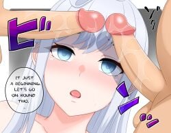 arena_of_valor big_ass big_black_cock big_breasts big_butt big_cock big_dick big_penis black_male blush blushing_female cyan_eyes cyan_hair english_text in-phenex long_hair naked naked_female naked_male naked_male_naked_female naked_male_with_naked_female next_round nude nude_female nude_male nude_male_nude_female px-2_(artist) ready_for_sex ready_to_fuck simple_background text thick_hips thick_thighs uncensored white_body white_female white_girl yue_(aov) yue_(arena_of_valor)