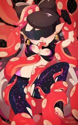 1girls areolae breasts callie_(splatoon) crotch_cutout fellatio female female_only hypno_shades_(splatoon) merunyaa mind_control nintendo nipples octo_callie oral penetration pussy sex solo splatoon squid_sisters sunglasses tech_control tentacle tentacle_sex tinted_eyewear uncensored vaginal_penetration visor