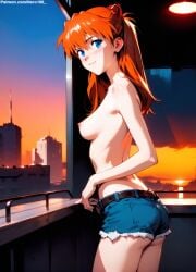 1girls 2d ai_generated areolae armpit asuka_langley_sohryu bare_arms big_breasts blue_eyes breasts chest curvy curvy_figure cute cute_face detailed eyelashes eyeshadow female female_only fit fit_female focus hair high_quality large_breasts legs light-skinned_female light_skin lips lipstick long_hair looking_at_viewer makeup mascara naked neon_genesis_evangelion nero100 nipples nude nude_female orange_hair outdoors pale-skinned_female pale_skin perky_breasts petite petite_body petite_female posing seductive seductive_look side_view sideboob skinny skinny_girl stable_diffusion tagme teenager thighs thin_waist topless twintails young_female