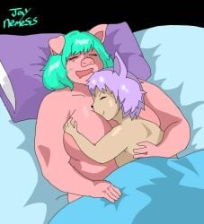 butterfly_(jay-nemesis) fox haruno_(jay-nemesis) pig sleeping
