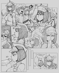 black_hair blowjob deepthroat deku emotionless_female emotionless_oral izuku_midoriya kodai_yui my_hero_academia ochako_uraraka penis_on_face resting_bitch_face saliva saliva_on_penis saliva_string saliva_trail short_hair teen teen_girl teenage_girl teenager uravity yui_kodai