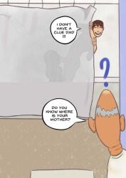 1boy 1boy1girl 1girls 2boys 2d blowjob brown_hair cucked_by_son cuckold dialogue english_text father fellatio hidden_sex incest light-skinned_female light-skinned_male light_skin male/female mother mother_and_son netorare new3canvas ntr older_female oral penis_in_mouth shower shower_sex showering son standing sucking_penis younger_male