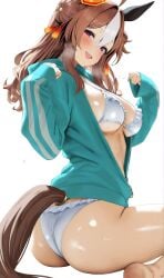 1girls ai_generated animal_ears anthropomorphization artist_request copano_rickey_(umamusume) eyes female hair legs skin tagme umamusume umamusume_pretty_derby young