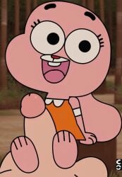 ai_generated anais_watterson cartoon_network feet foot_fetish foot_play footjob pawjob paws pov the_amazing_world_of_gumball uncensored