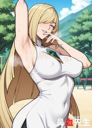 lusamine (pokemon) from game freak by hanajisensei
