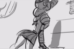 1girls astrid_hofferson black_and_white braided_hair cropped dreamworks dreamworks_animation how_to_train_your_dragon how_to_train_your_dragon_(series) legs skirt thick_thighs thighs universal_studios viking viking_female