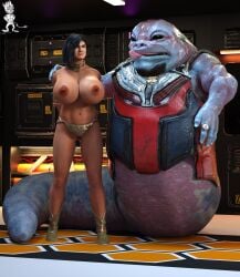 cara_dune chup@cabra gina_carano huge_breasts hutt slave_leia_costume star_wars tagme the_mandalorian