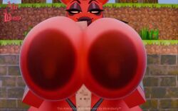 aliceisbusty big_breasts bimbo bimbo_lips boobjob minecraft pov succubus tagme thick_lips video