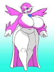 1girls big_breasts breasts female female_focus female_only gardevoir generation_3_pokemon hair_over_one_eye hourglass_figure large_boobs large_breasts lolgothitbythesquid looking_around neutral_expression nintendo pokemon pokemon_(species) pokemon_oc slightly_chubby slightly_chubby_female solo solo_female solo_focus thick_thighs thighs wings