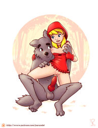 big bad wolf from little red riding hood (copyright) by joe randel