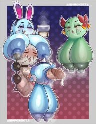 1boy 1futa 3girls aishirokbeta all_the_way_through anal_beads anal_beads_in_nipple anus areolae balls big_areola big_balls big_breasts big_penis blowjob blue_eyes boo_(mario) breasts breasts_bigger_than_body breasts_bigger_than_head bunny_ears closed_eyes cum cum_drip cum_in_cup cute_fang erect_nipples fellatio female ghost ghost_girl grey_border heart-shaped_pupils huge_balls huge_breasts huge_cock lady_bow lahla male mario_(series) musk musk_clouds musky_cock nintendo nipple_insertion nude open_mouth oral oral_sex paper_mario peeka penis pleasure_face pussy sex_toy steam steaming_body steamy_breath steamy_penis tongue tongue_out top_heavy