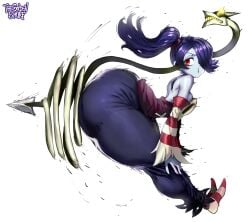 1girls butt_attack dat_ass dress huge_ass leviathan_(skullgirls) skullgirls squigly tagme thegoldensmurf thick_thighs tight_dress zombie_girl