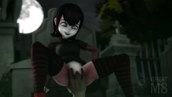 3d animated black_hair casual cemetery clothing female fingering graveyard greatm8 hotel_transylvania humanoid legwear manual mavis_dracula no_sound pale_skin penetration pussy short_hair straight tagme thighhighs vaginal vaginal_penetration vampire video