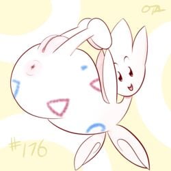 anus female nintendo no_humans ota_(artist) pokemon pokemon_(species) pussy solo togetic video_games wings