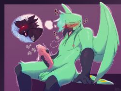 absurd_res anthro avian balls bird blush blush_lines blushing_profusely bodily_fluids dripping elliot_(parchmentbearer) galliform genital_fluids genitals heart_symbol hi_res humanoid_genitalia humanoid_penis lustwasp male masturbation motion_lines onomatopoeia peafowl penis phasianid precum precum_drip solo solo_focus sound_effects sweat sweatdrop text thinking thinking_about_another thought_bubble wings zach_(lustwasp)