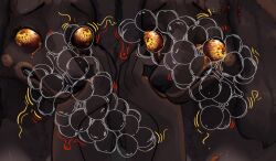 absurd_res agony ambiguous_gender angel_shadow anthro black_body black_fur blood bodily_fluids canid canine canis clenched_teeth crying dachshund domestic_dog elden_ring eyes_popping_out floppy_ears fluffy fluffy_ears food frenzy_flame fromsoftware fruit fur furless_breasts gore grape hi_res hunting_dog long-haired_dachshund mammal mutilation nchprous plant self_mutilation solo swollen_eyes tawny_fur tears teeth