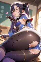 mona (genshin impact) from genshin impact by furiwif07