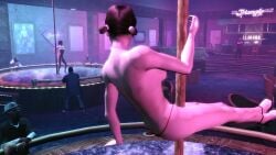 2girls 3d 3d_(artwork) 3dcg absurd_res bare_shoulders beautiful_women bikini bouncer brown-haired_female cleavage edited_screencap game_cg grand_theft_auto grand_theft_auto_iv high_heels large_breasts mature_women official_art pole_dancing red_thong rockstar_editor rockstar_games short-haired_female short-haired_male sideboob source_request strip_club stripper stripper_pole strippers text thong thong_bikini unnamed_characters