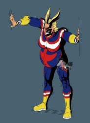 all_might discomfort mpreg my_hero_academia trembling