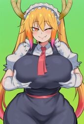 tohru (dragon maid) from kobayashi-san chi no maidragon by hydra ai