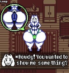animated anus anus_close-up arms_behind_back asriel_dreemurr bedroom big_ass big_butt bouncing_ass bouncing_butt deltarune dialogue dialogue_box fat_ass femboy front_view goat hands_behind_back huge_ass huge_butt huge_hips huge_thighs hyper_ass hyper_butt hyper_hips hyper_thighs joestarjorik looking_at_viewer male male_nipples naked nipples pixel_(artwork) pixel_animation pixel_art potrait puffy_anus rear_view small_bulge solo solo_male standing thick_ass thick_butt thick_hips thick_thighs thong undertale undertale_(series) underwear