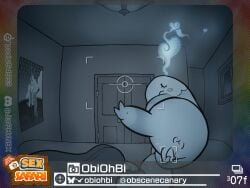 absurd_res after_sex animal_genitalia animal_vulva anus bedding bedroom blanket bodily_fluids braixen camera_hud camera_view closed_eyes cum cum_in_vagina cum_inside duo female feral fish_eye_view generation_5_pokemon generation_6_pokemon genital_fluids genitals greyscale hi_res human male male/female mammal monochrome mostly_offscreen_male musharna new_pokemon_snap night night_vision nintendo obscenecanary penis pokemon pokemon_(species) pokemon_snap poster proboscis_(anatomy) prof_blanc's_sex_safari sex sleep_sex sleeping smoke smoke_heart trunk_(anatomy) vulva