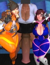 3d 3d_(artwork) 3d_artwork 3d_model big_breasts cleavage d.va futanari garry's_mod hot_potato hot_potato_(artist) huge_breasts large_breasts nsfw overwatch overwatch_2 scrag_boy_(model) scrag_d.va scrag_tracer tracer tracer_(overwatch_2_suit)