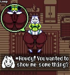 animated anus anus_close-up anus_outline arms_behind_back asriel_dreemurr bedroom big_ass big_butt bouncing_ass bouncing_butt clothed clothes clothing deltarune dialogue dialogue_box fat_ass femboy front_view goat hands_behind_back huge_ass huge_butt huge_hips huge_thighs hyper_ass hyper_butt hyper_hips hyper_thighs joestarjorik looking_at_viewer male pixel_(artwork) pixel_animation pixel_art potrait rear_view small_bulge smile solo solo_male standing thick_ass thick_butt thick_hips thick_thighs thong undertale undertale_(series) underwear
