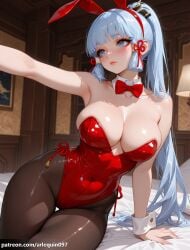 kamisato ayaka from genshin impact by arlequin097
