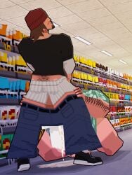 2boys 3d 3d_(artwork) 3d_artwork cumming_inside_mouth cxckparty garrett_(cxckparty) gay male/male male_only public public_indecency public_sex ricky_(cxckparty) supermarket yaoi