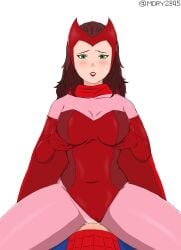1boy 1girls artist_name marvel marvel_comics mdry2345 scarlet_witch sex smile spider-man tagme wanda_maximoff