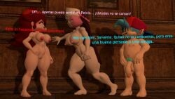 1boy 2girls 3d 3d_(artwork) areolae ass barefoot boyfriend_(friday_night_funkin) breasts completely_nude completely_nude_female female friday_night_funkin friday_night_funkin_mod full_body garry's_mod girlfriend_(friday_night_funkin) male mid-fight_masses naked naked_female nipples nude nude_female penis pussy sarvente_(friday_night_funkin) standing tired