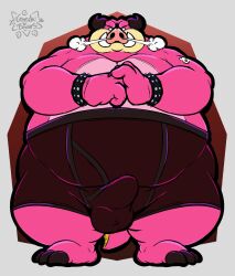 2026 anthro armor balls_outline barefoot belly big_belly bottomwear bowser's_inside_story boxer_briefs bracers bulge claws clothed clothing colored detailed_bulge digital_media_(artwork) erection erection_under_clothing feet genital_outline gorochuinboxers hi_res horn looking_at_viewer looming male mammal mario_and_luigi_(series) mario_bros midbus nintendo obese overweight overweight_anthro overweight_male penis_outline simple_background snout solo suid suine sus_(pig) tail tenting tusks underwear underwear_only wild_boar