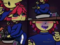 big_breasts blueberry_inflation breasts cleavage female furry huge_breasts inflation sinflative tagme thick_thighs wide_hips