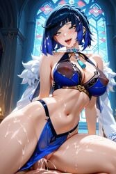 ai_generated genshin_impact sex yelan_(genshin_impact) yelan_(genshin_impact)_(cosplay)