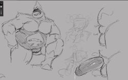 blushing deltarune erection king_spade sheath tenna_(deltarune) undertale_(series)