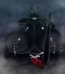 1boy 1boy1girl 1girls cbbg21 cum cum_in_pussy cum_inside deltarune dess_holiday hyper_ass hyper_breasts hyper_thighs original_character penetration possible_impregnation roaring_knight sword tagme undertale undertale_(series) vaginal_penetration