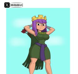 1girls anubian_jackal archer_(clash_of_clans) archer_(clash_royale) archer_queen_(clash_of_clans) archer_queen_(clash_royale) ass ass_bigger_than_head ass_shake big_ass big_breasts breasts bubble_ass bubble_butt clash_(series) clash_a_rama clash_of_clans clash_royale cleavage female female_only lactation miztliart pov purple_hair pussy pussy_juice pussy_juice_drip queen sex solo supercell