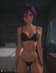1girls ai_generated ass barefoot breasts brown_eyes dark-skinned_female dark_skin dispatch_(game) high_resolution highres invisigal lazykiller07 mature_female medium_breasts patreon_username perfect_body petite pussy solo thick_thighs thighs tomboy uncensored watermark web_address wide_hips