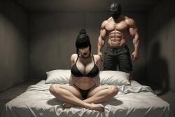 ai_generated bed goth goth_girl madeline_zoldak pumpkinsinclair