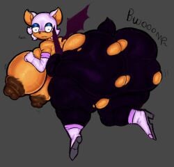1girls 2026 anthro ass_too_big bat bat_girl bat_wings big_breasts breasts_out bursting_ass dark-skinned_female dark_skin disumisu2 female female_focus furry furry_only huge_ass huge_breasts mobian ripped_bodysuit ripped_clothing rouge_the_bat short_tail solo solo_female sonic_(series) sonic_the_hedgehog_(series) thick_ass tight too_big_for_clothing wardrobe_malfunction white_gloves white_high_heels white_high_heels_boots worried_expression