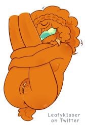 among_us among_us_(series) among_us_orange ass holding_legs pussy pussy_focus pussy_juice