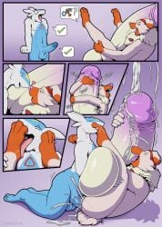 anal anal_penetration anthro ball_size_difference balls big_balls big_penis bodily_fluids chikiota comic cum duo ejaculation erection feet foot_lick gender_symbol generation_3_pokemon generation_7_pokemon genital_fluids genitals glans huge_balls huge_penis humanoid_genitalia humanoid_penis hyper hyper_balls hyper_genitalia hyper_penis inviting_to_sex latios legendary_pokemon licking male male/male male/male_symbol male_symbol masturbation nintendo nude omega_(omegafiredog) penetration penile penile_penetration penis penis_in_ass penis_size_difference pokemon pokemon_(species) presenting rockruff sexuality_symbol speech_bubble symbol tongue