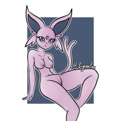 absurd_res anthro eeveelution espeon female feral fur generation_2_pokemon genitals hi_res irgramfox mammal nintendo pokemon pokemon_(species) pussy simple_background solo tail